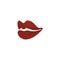 Beautiful lips of woman with red lipstick. Sexy lip make-up. Open mouth. Sweet kiss.Cosmetics and makeup.