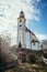 Beautiful little church, blue sky