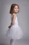 Beautiful little girl in a ballet dress