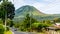 The beautiful lokon mountain in Tomohon city