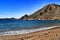 Beautiful lonely Portus beach in Cartagena, Murcia