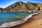 Beautiful lonely Portus beach in Cartagena, Murcia