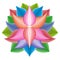 Beautiful lotus flower symbol, colorful icon, brand sign symbol for your business, lotos icon concept
