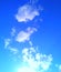 Beautiful Louisiana Sky With White Fluffy Clouds Ascending On The Coast