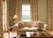 Beautiful lounge decor, sitting room and interior design, living room furniture, sofa, curtains and home decor in English country