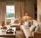 Beautiful lounge decor, sitting room and interior design, living room furniture, sofa, curtains and home decor in English country