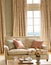 Beautiful lounge decor, sitting room and interior design, living room furniture, sofa, curtains and home decor in English country