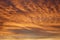 Beautiful low angle view of vivid cloud formations at sunset