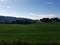 Beautiful lush farmland field in summer southern Norway