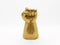 Beautiful Luxury Golden Hand Fist Gauntlet of a Knight in White Isolated Background 03