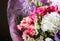 Beautiful luxury spring bouquet of  flowers. The work of the florist. Romantic concept. Close up. Spring banner.