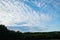 Beautiful mackerel sky cirrocumulus altocumulus cloud formations