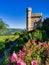 Beautiful Magdalena tower in Rennes le Chateau, France.