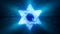 beautiful magen david background , object 3D illustration