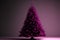 beautiful magenta christmas tree