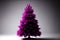 Beautiful magenta christmas tree