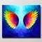 Beautiful magic watercolor angel wings