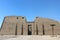 The beautiful magnificent entrance of Habu Temple in Luxor