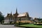 Beautiful main golden temple in the Phnom Penh Royal Palace in Cambodia