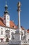 The beautiful Main square of Maribor, Slovenia, known as Glavni Trg, on a sunny day