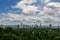 Beautiful and majestic aerial view of downtown Kuala Lumpur, Malaysia.