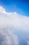 Beautiful Majestic clouds on a blue sky viewed from a aeroplane, Spain