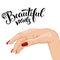 Beautiful manicure illustration