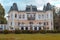 Beautiful Manor House of Betliar in Slovakia against a blue cloudy sky