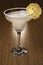 Beautiful Margarita coctail with lemon for decoration