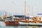 Beautiful marina view, sailboats in harbor