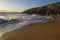 Beautiful maritime oceanic seaside landscape on the Atlantic Ocean in France