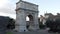 Beautiful masterpiece of ancient Roman art and architecture in the arch of Titus