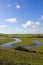 The beautiful meandering Cuckmere River in East Sussex, England