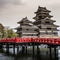 Beautiful medieval castle Matsumoto in the eastern Honshu, Japan