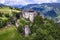 Beautiful medieval castles of northern Italy ,Alto Adige South Tyrol region. Presule castel