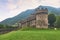Beautiful medieval Montebello castle in Bellinzona