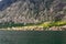 Beautiful mediterranean landscape - town Tivat, Kotor bay Boka Kotorska , Montenegro