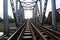Beautiful metal made railroad bridge