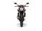 Beautiful metallic dark red modern sports motorcycle - front view