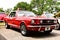 Beautiful metallic red Ford Mustang GT