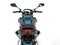 Beautiful metallic teal modern sports motorcycle - tail view