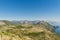 Beautiful mind-bending view of the sea and mountain of Maratea. Coast of Basilicata in southern Italy