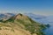 Beautiful mind-bending view of the sea and mountain of Maratea. Coast of Basilicata in southern Italy