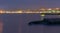 Beautiful misty cityscape night view of Thessaloniki