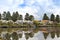 Beautiful modern houses along the Moyne River at Port Fairy in V