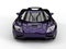 Beautiful modern rich purple concept sports car
