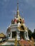 Beautiful mondop at Thai temple Wat Theppol