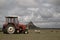 Beautiful Mont Saint Michel cathedral on the island, Normandy, Northern France, Europe. with livestock of sheeps. View at the Mont