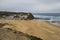 Beautiful Monte Clerigo Beach and Aljezur town in the background