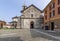 The beautiful monumental complex of the Santissimi Gervaso and Protaso in the historic center of Baveno, Lake Maggiore, Italy